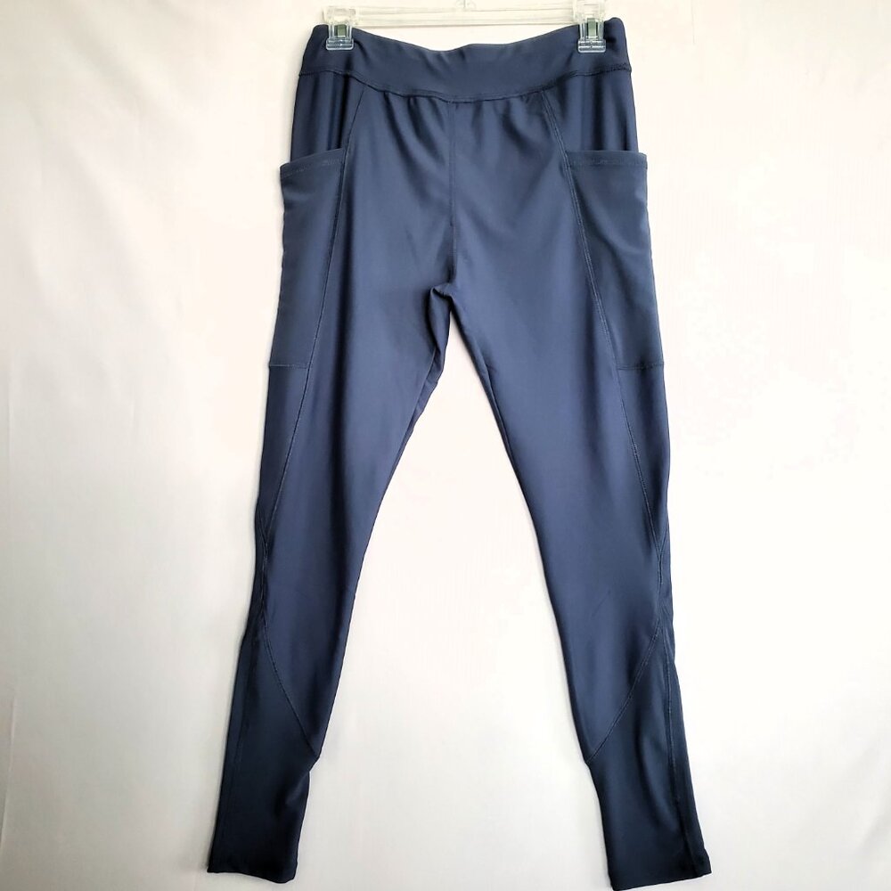 NWT Runway Active Leggings XL Quick Dry Women's Mesh Navy Running Yoga